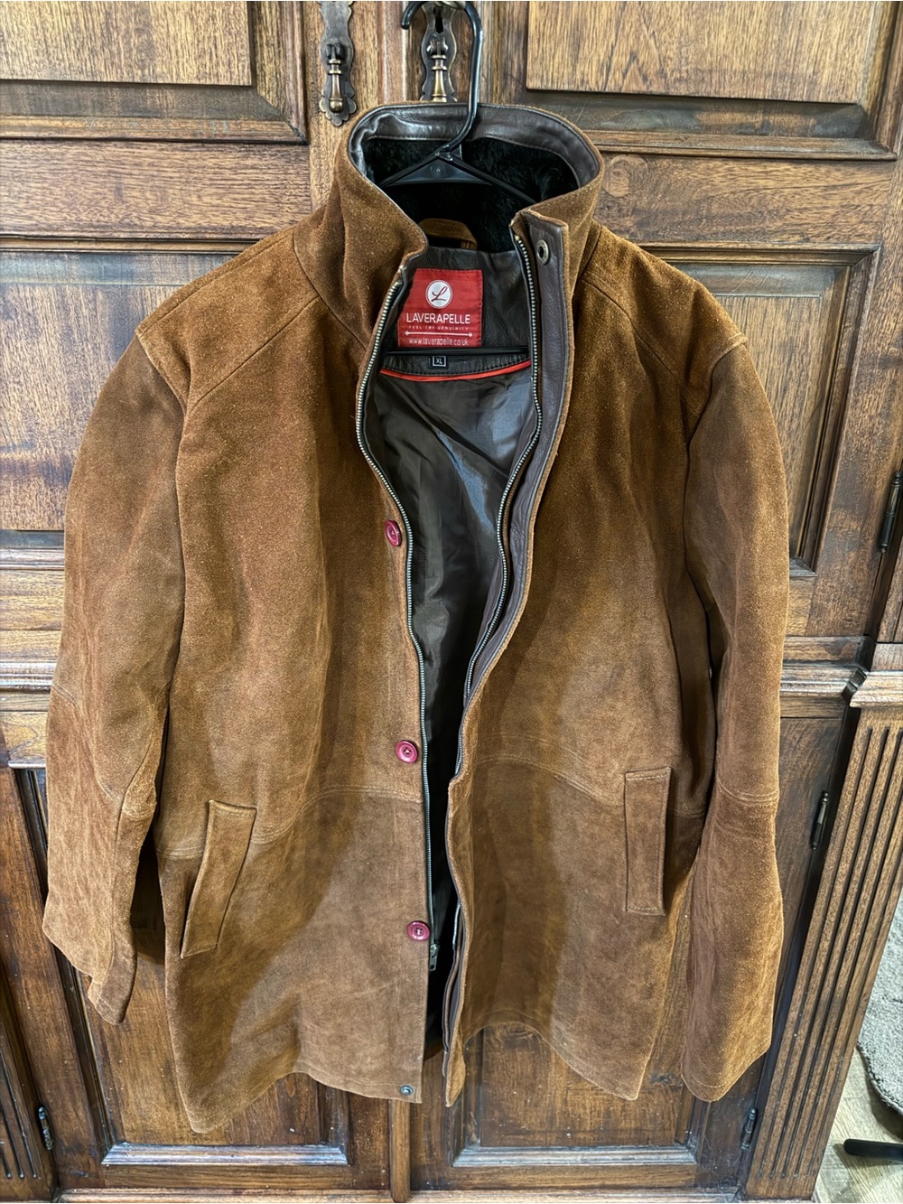 Laverapelle "Sheriff Walt Longmire" Brown Cow Genuine Leather Coat, Xl Heavy